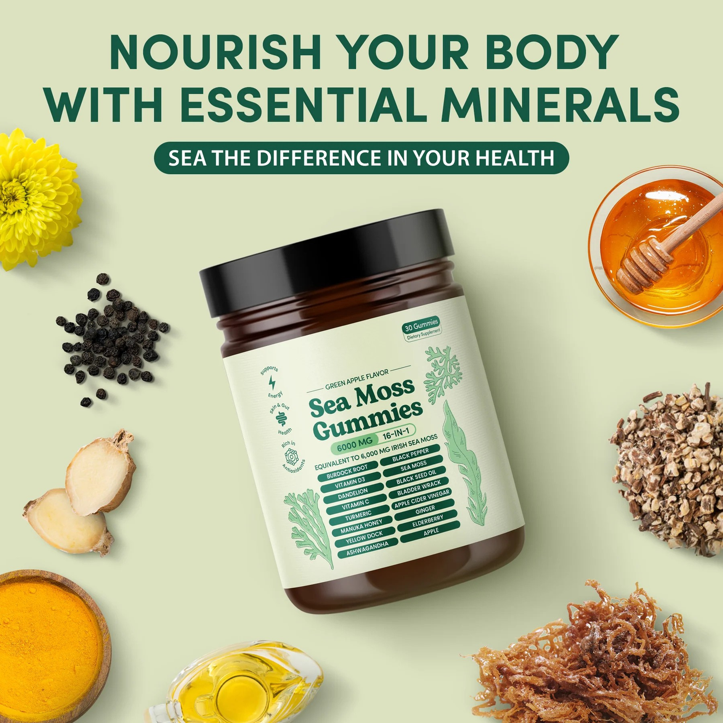 Sea Moss 16-in-1 Gummies